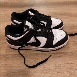 Nike Black and White Dunk Sneakers